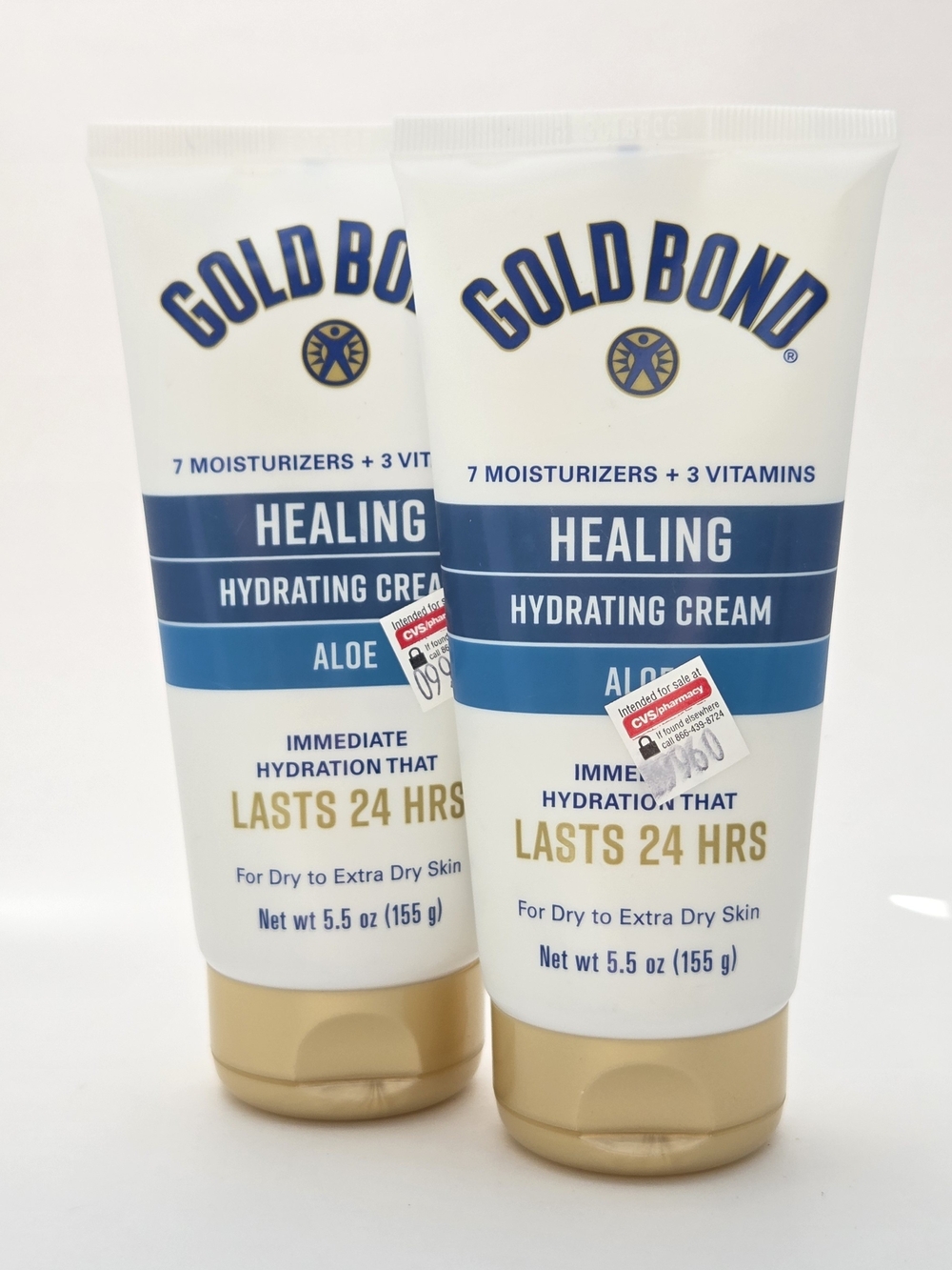 $7 When Bundled - Gold Bond Healing Hydrating Cream Aloe 5.5oz Duo